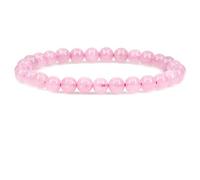 KLIYBGTHIJTP Braccialetto elastico unisex unisex unisex con perline rotonde da 6 mm, con cristalli semi preziosi, per yoga, 17,8 cm, Pietra
