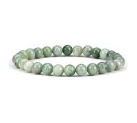 KLIYBGTHIJTP - Piccolo, medio, grande - Braccialetto con perline per donne e uomini - Perline rotonde da 6 mm, Small, Pietra