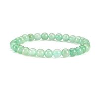 KLIYBGTHIJTP - Piccolo, medio, grande - Braccialetto con perline per donne e uomini - Perline rotonde da 6 mm, Small, Pietra
