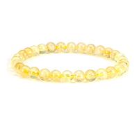 KLIYBGTHIJTP - Piccolo, medio, grande - Braccialetto con perline per donne e uomini - Perline rotonde da 6 mm, Small, Pietra
