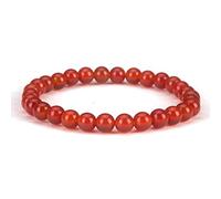 KLIYBGTHIJTP - Piccolo, medio, grande - Braccialetto con perline per donne e uomini - Perline rotonde da 6 mm, Small, Pietra
