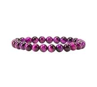 KLIYBGTHIJTP - Piccolo, medio, grande - Braccialetto con perline per donne e uomini - Perline rotonde da 8 mm, Grande, Pietra