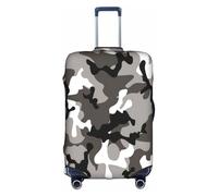 KLJnmbb ack Grigio Bianco Camo Stampa Valigie Copertura Elastica Lavabile Anti Graffio Protezione Dei Bagagli Antipolvere Elegante, bianco, XL
