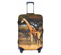 KLJnmbb Africa Giraffe Majestic Albero Stampa Valigie Copertura Elastica Lavabile Anti Graffio Bagagli Antipolvere Elegante, bianco, L