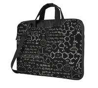 KLJnmbb Astratto Scienza Chimica Illustrazione Stampa 3d Pratica Borsa Elegante E Protettiva Borsa Per Computer Portatile Versatile Borsa Morbida Per Le Donne Uomini, Nero , 13 inch