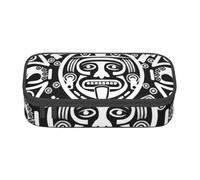 KLJnmbb Astuccio da viaggio con calendario Maya, stampa fine del mondo, 21 x 5 x 9 cm, borsa funzionale per riporre articoli per ufficio