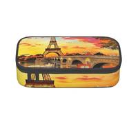 KLJnmbb Astuccio da viaggio con stampa Torre Eiffel di Parigi, 20,3 x 5,1 x 9,4 cm, borsa portaoggetti funzionale per forniture per ufficio