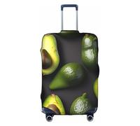 KLJnmbb Avocado Fruit Pattern Stampa Valigie Copertura Elastica Lavabile Anti Graffio Protezione Dei Bagagli Antipolvere Elegante, bianco, S