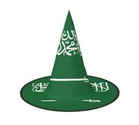 KLJnmbb Bandiera dell'Arabia Saudita Stampa Unisex Halloween Cappello Da Strega Adulti E Adolescenti Cap Feste Carnevale Costumi Caps