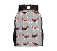 KLJnmbb Beagle Pattern Stampa Uomini Donne Elegante Zaino Impermeabile Per Viaggi Escursionismo Campeggio Leggero Daypack