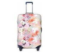 KLJnmbb Bella rosa stampa floreale universale valigia copertura bagagli Protector elastico lavabile viaggio bagagli copertura, Nero , XL