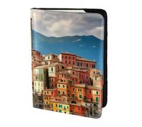 KLJnmbb Bella stampa Italia 14 cm passaporto viaggio portadocumenti sicuro compatto elegante per uomini e donne