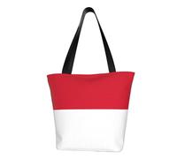 KLJnmbb Borsa a tracolla funzionale con stampa bandiera di Monaco, da viaggio, spiaggia, borsa alla moda, per uso quotidiano, vacanze, lavoro, estate