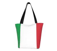KLJnmbb Borsa a tracolla funzionale con stampa bandiera italiana, da viaggio, spiaggia, alla moda, per uso quotidiano, vacanze, lavoro, estate
