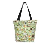 KLJnmbb Borsa a tracolla funzionale con stampa di porcellini d'India, da viaggio, spiaggia, alla moda, per uso quotidiano, vacanze, lavoro, estate