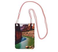 KLJnmbb Borsa a tracolla per cellulare con stampa Grand Canyon, da donna, da uomo, accessorio da viaggio, rosa, Taglia unica