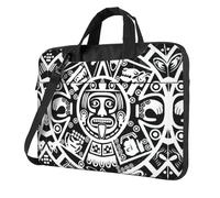 KLJnmbb Borsa pratica con stampa calendario Maya Fine del Mondo, borsa elegante e protettiva per computer portatile, borsa morbida versatile per donne e uomini, Nero , 13 inch