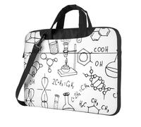 KLJnmbb Borsa pratica con stampa chimica borsa elegante e protettiva per computer portatile versatile borsa morbida per donne uomini, Nero , 15.6 inch