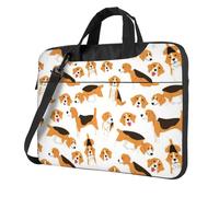 KLJnmbb Borsa pratica con stampa di cane Beagle, elegante e protettiva, borsa morbida versatile per donne e uomini, Nero , 14 inch