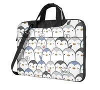 KLJnmbb Borsa pratica con stampa pinguino carino borsa elegante e protettiva per computer portatile versatile borsa morbida per donne uomini, Nero , 14 inch