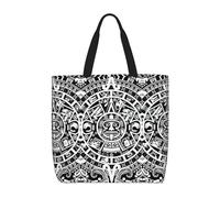 KLJnmbb Calendario Maya Fine del Mondo Stampa Borsa Impermeabile Convenienza Tote Shopping Palestra Leggero Uso quotidiano Multiplo