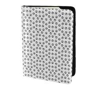 KLJnmbb Cartella portadocumenti da viaggio con stampa di zampa di cane, 14 cm, sicura, compatta, elegante, per uomini e donne