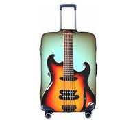 KLJnmbb Chitarra Basso Musica Strumento Musicale Stampa Valigia Copertura Elastico Lavabile Anti Graffio Bagagli Protector Antipolvere Elegante, bianco, L