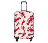 KLJnmbb Copertura universale per valigia, con stampa aragosta, elastica, lavabile, da viaggio, Nero , L