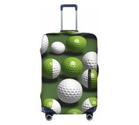 KLJnmbb Copertura universale per valigie con stampa pallina da golf, elastica, lavabile, da viaggio, Nero , M