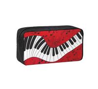 KLJnmbb Custodia leggera con stampa di note musicali e pianoforte, organizer per ufficio, viaggi, pendolari, regalo per la casa