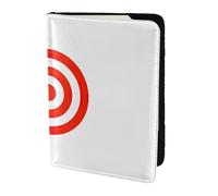 KLJnmbb Design Target Print 14 cm passaporto viaggio portadocumenti sicuro compatto elegante per uomini e donne