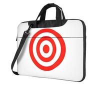 KLJnmbb Design Target Print Pratica Borsa Elegante e Protettiva Laptop Bag Versatile Borsa Morbida Per Donne Uomini, Nero , 14 inch