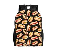 KLJnmbb Divertente zaino impermeabile per uomo e donna, stampa hot dog, per viaggi, escursionismo, campeggio, leggero
