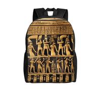 KLJnmbb Egitto Geroglifici Stampa Uomini Donne Elegante Zaino Impermeabile Per Viaggi Escursionismo Campeggio Leggero Daypack
