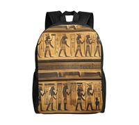 KLJnmbb Egitto Geroglifici Stampa Uomini Donne Elegante Zaino Impermeabile Per Viaggi Escursionismo Campeggio Leggero Daypack