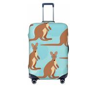 KLJnmbb Funny for Kangaroo Zoo Print Universal Valigie Copertura per Bagagli Protettore Elastico Lavabile Copertura Bagagli Da Viaggio, Nero , L