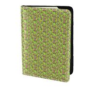 KLJnmbb Green Clever Monkey Print 14 cm passaporto viaggio portadocumenti sicuro compatto elegante per uomini e donne