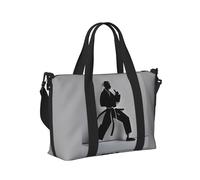 KLJnmbb Impressionante Karate Uomini Stampa Borsa a Mano Da Viaggio Donne Uomini Tracolla Tote per Weekend Fuga Palestra Vacanze