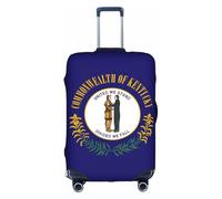 KLJnmbb Kentucky State Flag Print Valigie Copertura Elastica Lavabile Anti Graffio Protezione Bagagli Antipolvere Elegante, bianco, XL