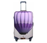 KLJnmbb Lavanda Mongolfiera Stampa Elasticizzata Valigia Universale Elastico Bagagli Manica Vacanza Viaggio, Nero , M, Bagaglio a mano