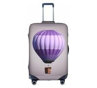 KLJnmbb Lavanda Mongolfiera Stampa Valigie Copertura Elastica Lavabile Anti Graffio Bagagli Antipolvere Elegante, bianco, S
