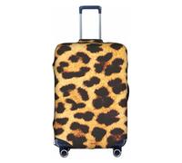 KLJnmbb Leopard Skin Pattern Stampa Valigie Copertura Elastica Lavabile Anti Graffio Protezione Dei Bagagli Antipolvere Elegante, bianco, S
