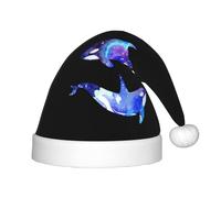 KLJnmbb Orca Killer Whale Stampa Ragazzi Ragazze Elfo Cappello di Natale Vacanze di Natale Cappello di Babbo Natale Accessori Festa