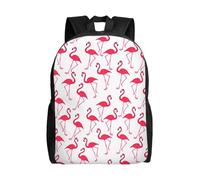 KLJnmbb Pink Flamingo Pattern Stampa Uomini Donne Elegante Zaino Impermeabile Per Viaggi Escursionismo Campeggio Leggero Daypack
