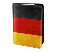 KLJnmbb Portadocumenti da viaggio con stampa bandiera della Germania, 14 cm, sicuro, compatto, elegante, per uomini e donne