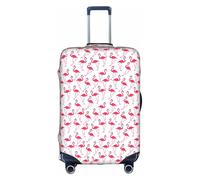 KLJnmbb Rosa Flamingo Pattern Stampa Valigie Copertura Elastico Lavabile Anti Graffio Bagagli Protezione Antipolvere Elegante, bianco, XL