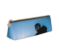 KLJnmbb Snowboard Stampa Immagine Elegante Astuccio Triangolo Grande Capacità Sacchetto con Cerniera per Strumenti di Scrittura