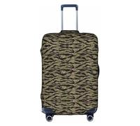 KLJnmbb Tiger Stripe Camo Print Valigie Copertura Elastica Lavabile Anti Graffio Protezione Dei Bagagli Antipolvere Elegante, bianco, M