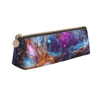 KLJnmbb Universo Galaxy Space Print elegante astuccio grande capacità triangolo sacchetto con cerniera per strumenti di scrittura