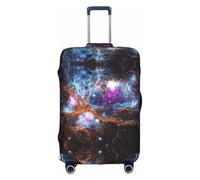 KLJnmbb Universo Galaxy Spazio Stampa Valigie Copertura Elastico Lavabile Anti Graffio Bagagli Protezione Antipolvere Elegante, bianco, L